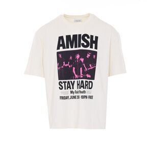 Amish Men Stay Hard Print T-Shirt